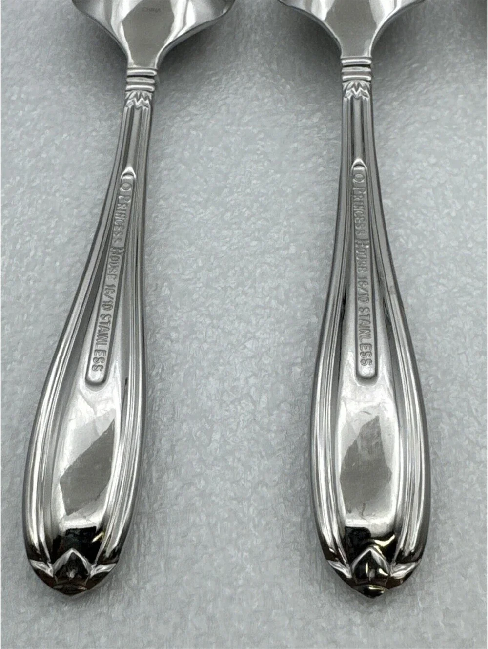 Princess House BARRINGTON 4 Teaspoons 18/10 Stainless Steel Flatware 6-1/4”